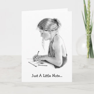 POTLOOD ART NOTE KAART, TEKENING KAART