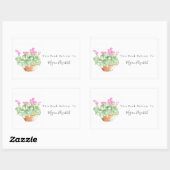 Potlood Cyclamen Rechthoekige Sticker (Vel)