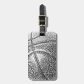 Potlood Effect Basketball Bagagelabel (Voorkant verticaal)