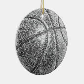 Potlood Effect Basketball Keramisch Ornament (Rechts)