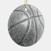 Potlood Effect Basketball Keramisch Ornament (Links)