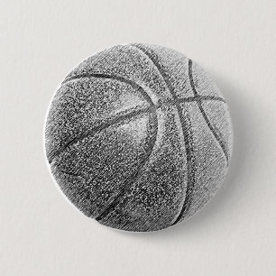 Potlood Effect Basketball Ronde Button 5,7 Cm