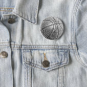 Potlood Effect Basketball Ronde Button 5,7 Cm (In situ)