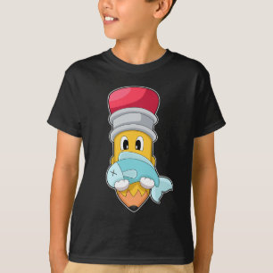 Potlood Fisher Fish Gevist T-shirt