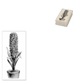 Potlood Hyacinth Rubber Art Stempel (Gestempeld)