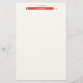 Potlood illustratie school leraar briefpapier (Voorkant)