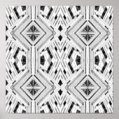 Potlood & Ink Abstracte Art Print (Voorkant)