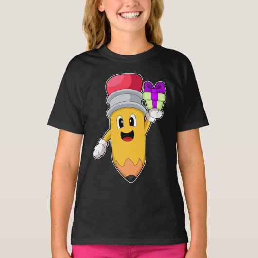 Potlood Kerstpakket T-shirt (Voorkant)