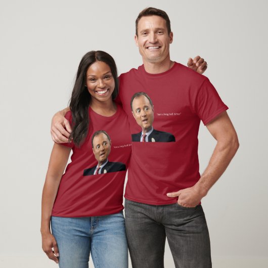 Potlood nek Adam Schiff grappige bug-eyed karikatu T-shirt (Unisex)