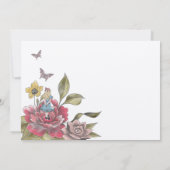 Potlood ons in  Alice in Wonderland Rabbit SA Save The Date (Achterkant)