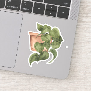 Potlood Plant - Green Home Sticker