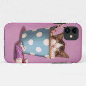 Potlood potje katje Case-Mate iPhone case (Achterkant (horizontaal))