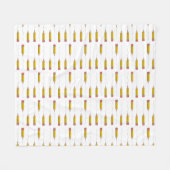 Potlood scrabble op wit fleece deken (Voorkant (Horizontaal))