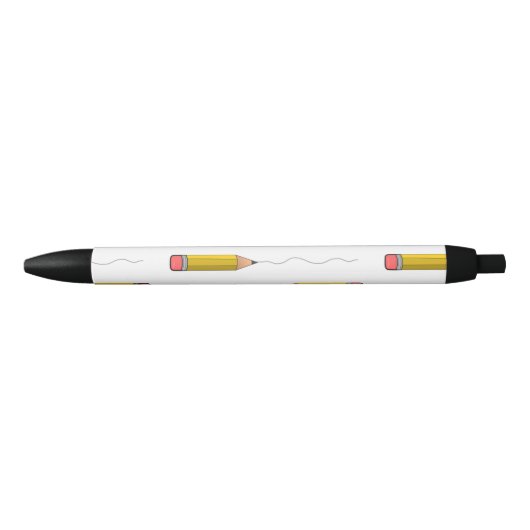 Potlood scrabble op wit zwarte inkt pen (Voorkant)