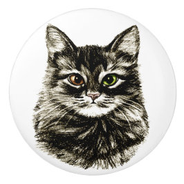 Potlood Tekenbak kat kast wasbak vult knoppen aan