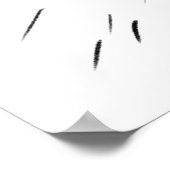 Potlood tekening ontspannende natuur scènebomen poster (Hoek)