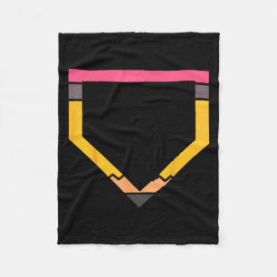 Potlood Thuisplaat Honkbal Liefhebbers Jongens Kin Fleece Deken