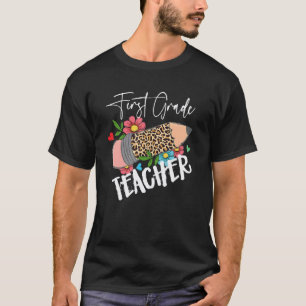 Potlood voor de eerste klas luipaard 1e eerste sch t-shirt