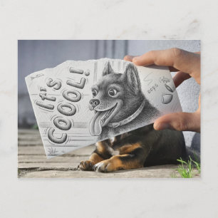 Potlood Vs Camera - Het is Cool Briefkaart