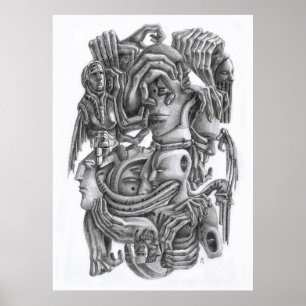 Potloodbeelden Poster