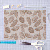 potloodpatroon met cacaopotten tissuepapier (Craft)