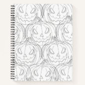 Potloodschets pompoen notitieboek (Voorkant)