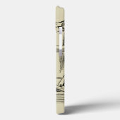 Potloodschets van twee Mannen Spelpoel Case-Mate iPhone Case (Achterkant / Links)