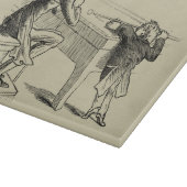 Potloodschets van twee Mannen Spelpoel Snijplank (Hoek)