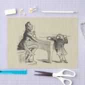 Potloodschets van twee Mannen Spelpoel Tissuepapier (Craft)