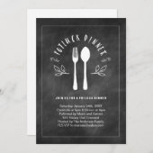 Potluck Dinner Invitation Kaart (Voorkant / Achterkant)