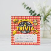 Potluck et Trivia invitation de nuit par chance (Debout devant)
