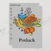 Potluck Kaart (Voorkant / Achterkant)