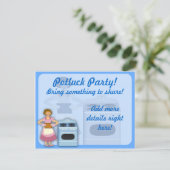 Potluck Party Kaart (Staand voorkant)
