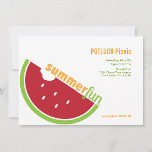 Potluck Summer Pique-Nique Invitation