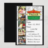 PotLuck-uitnodiging Kaart (Voorkant / Achterkant)