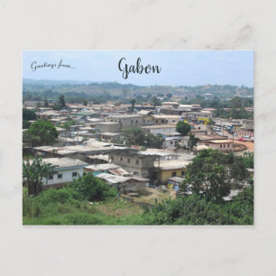 Poto Poto Market Area Franceville Gabon Briefkaart