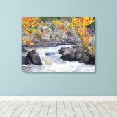 Potomac in oktober Canvas Print (Insitu (Houten vloer))