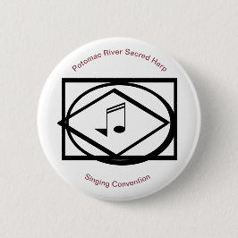 Potomac River Sacred Harp Singing Convention Ronde Button 5,7 Cm