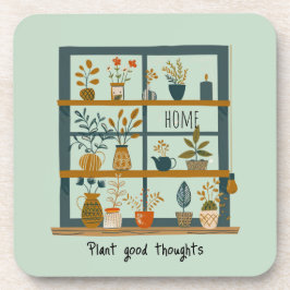 Potplanten geestelijke gezondheid bier onderzetter