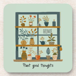 Potplanten geestelijke gezondheid bier onderzetter