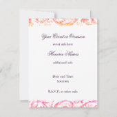 Potpourri de Marie Antoinette Faire-part personnal (Dos)