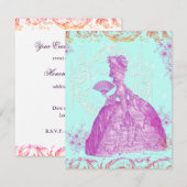 Potpourri de Marie Antoinette Faire-part personnal (Devant / Derrière)