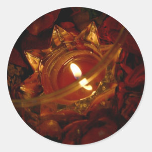 Potpourri Kaars Ronde Sticker