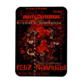 Potpourri World Kerstmis Navidad Noel P Magnet Magneet (Verticaal)