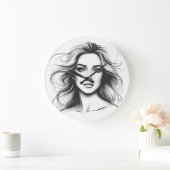 Potrait Design Belle horloge (Maison)