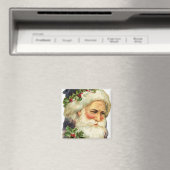 Potrait du Père Noël Magnet Vintage (In Situ (Lave-vaisselle))
