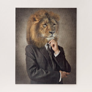 Potrait of A Lion Legpuzzel