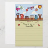 Pots à fleurs Papeterie (Devant / Derrière)