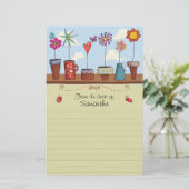 Pots à fleurs Papeterie (Debout devant)