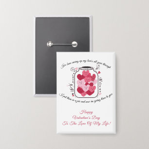 Pots d'amour Badge de la Saint-Valentin